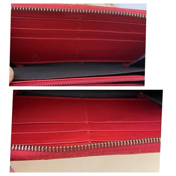 GUCCI GG Marmont Zip Around Wallet Crossbody 💼Red - Picture 15 of 16